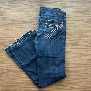 7 For All Mankind Dojo Dark Blue Denim Jeans